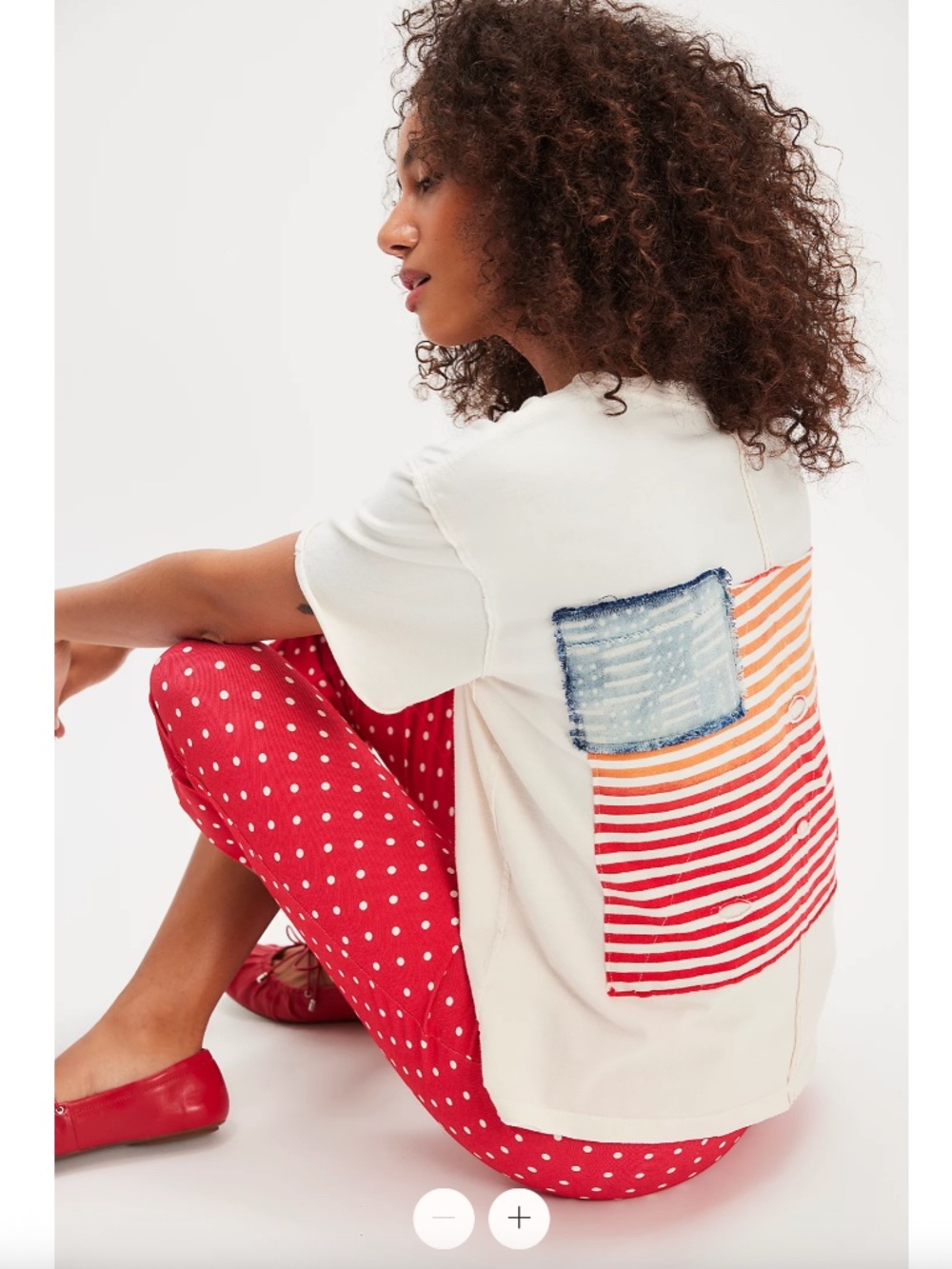 NWT Free People x Tricia Fix Americana Tee